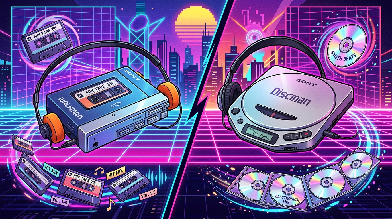 The Battle Of The Bezel: Walkman Vs Discman Comparison For Retro Heads Featured Image