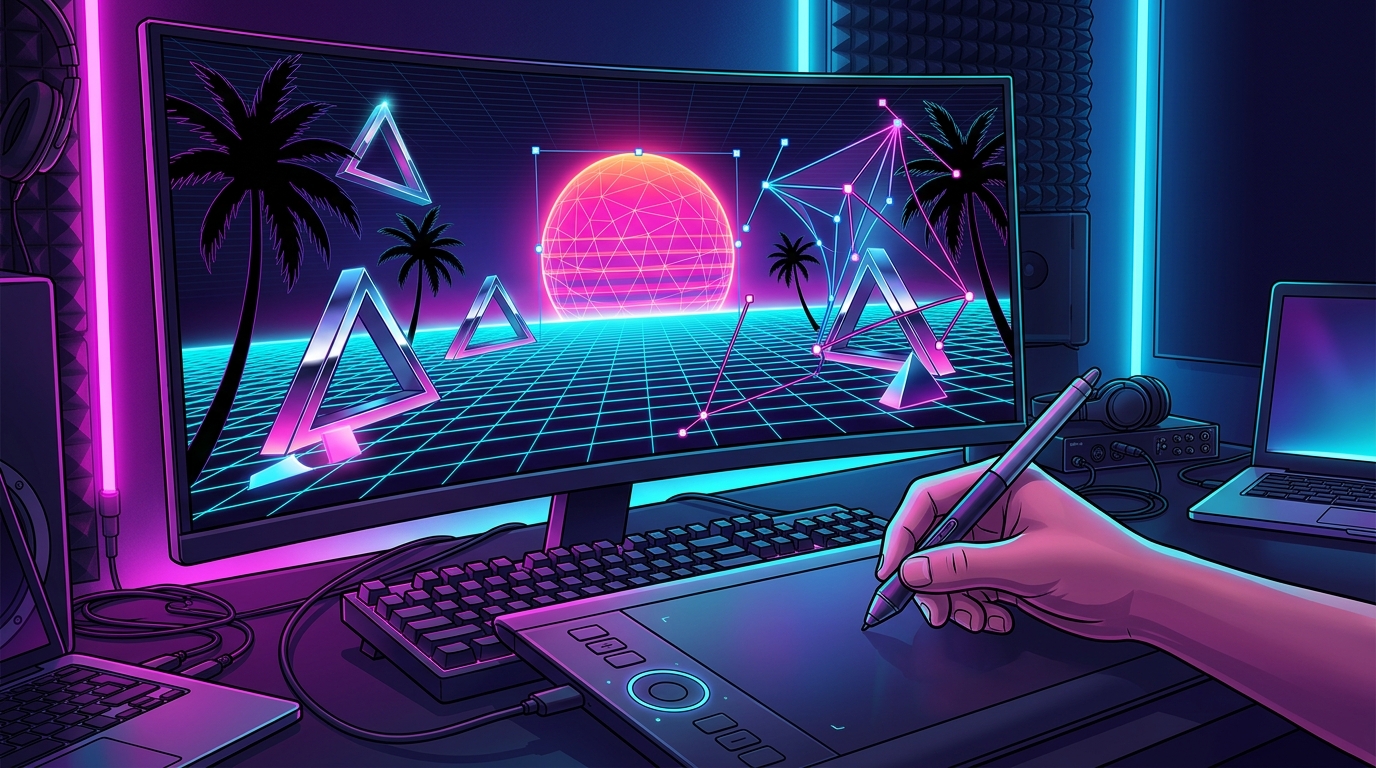 The Sweet Spot: Custom Synthwave Vectors ($200 to $800)