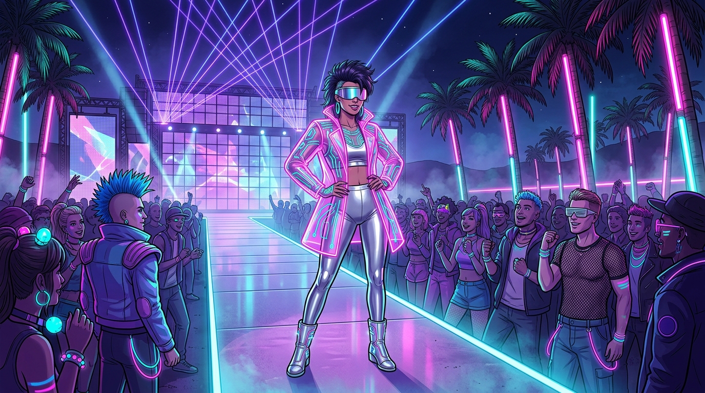 The Ultimate Retrofuturist Fashion Show And Cosplay Scene