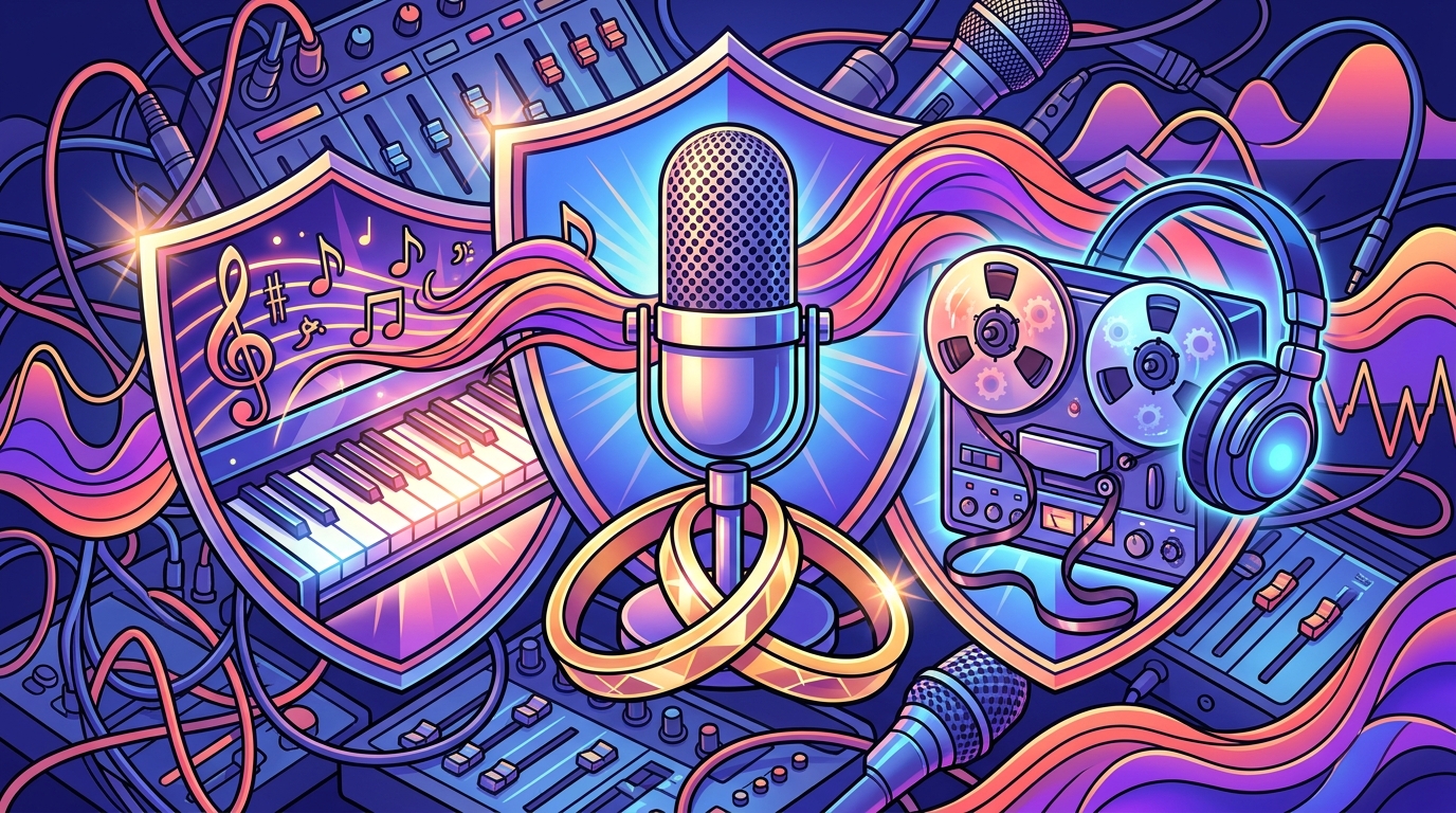 Podcast Music Rights: A Neon Guide To Legal Intro, Outro, And Background Tracks Composition And Master Rights
