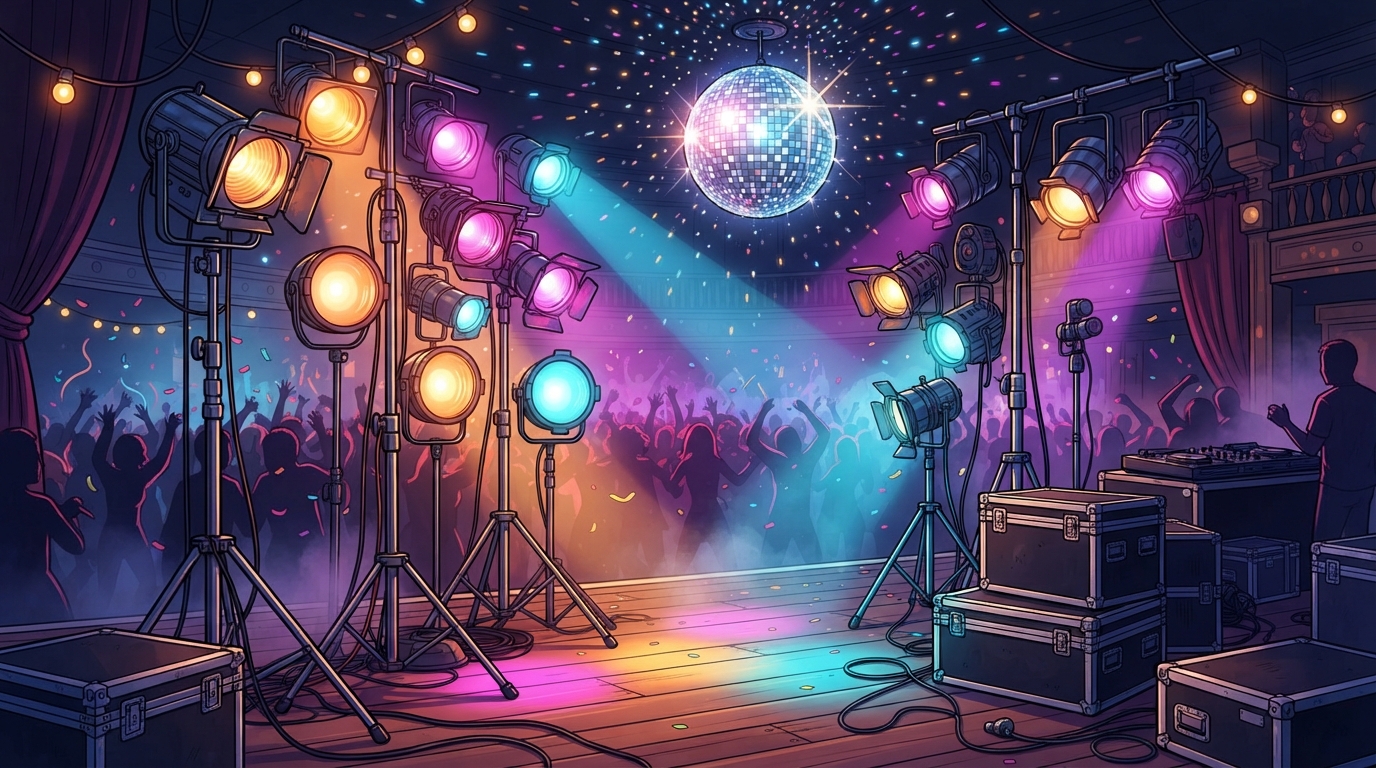 Retro Event Lighting Rental: A Buyer’s Guide Featured Image