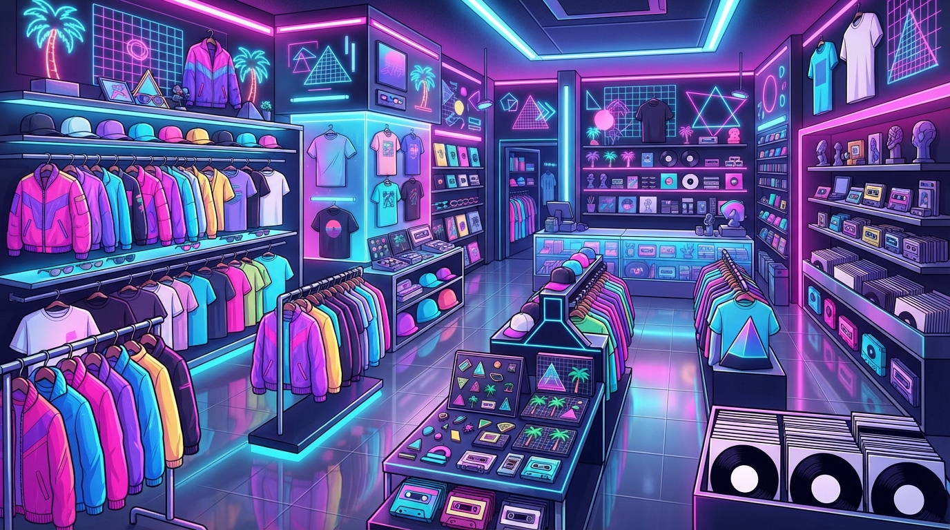 Retrowave Merch Shop: Find Your Neon Era Essentials Featured Image