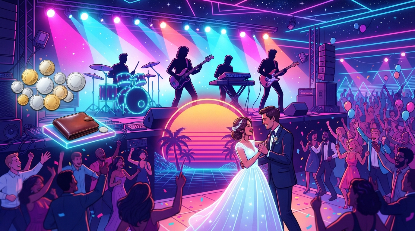 Retrowave Wedding Band Cost: What Couples Can Expect Featured Image